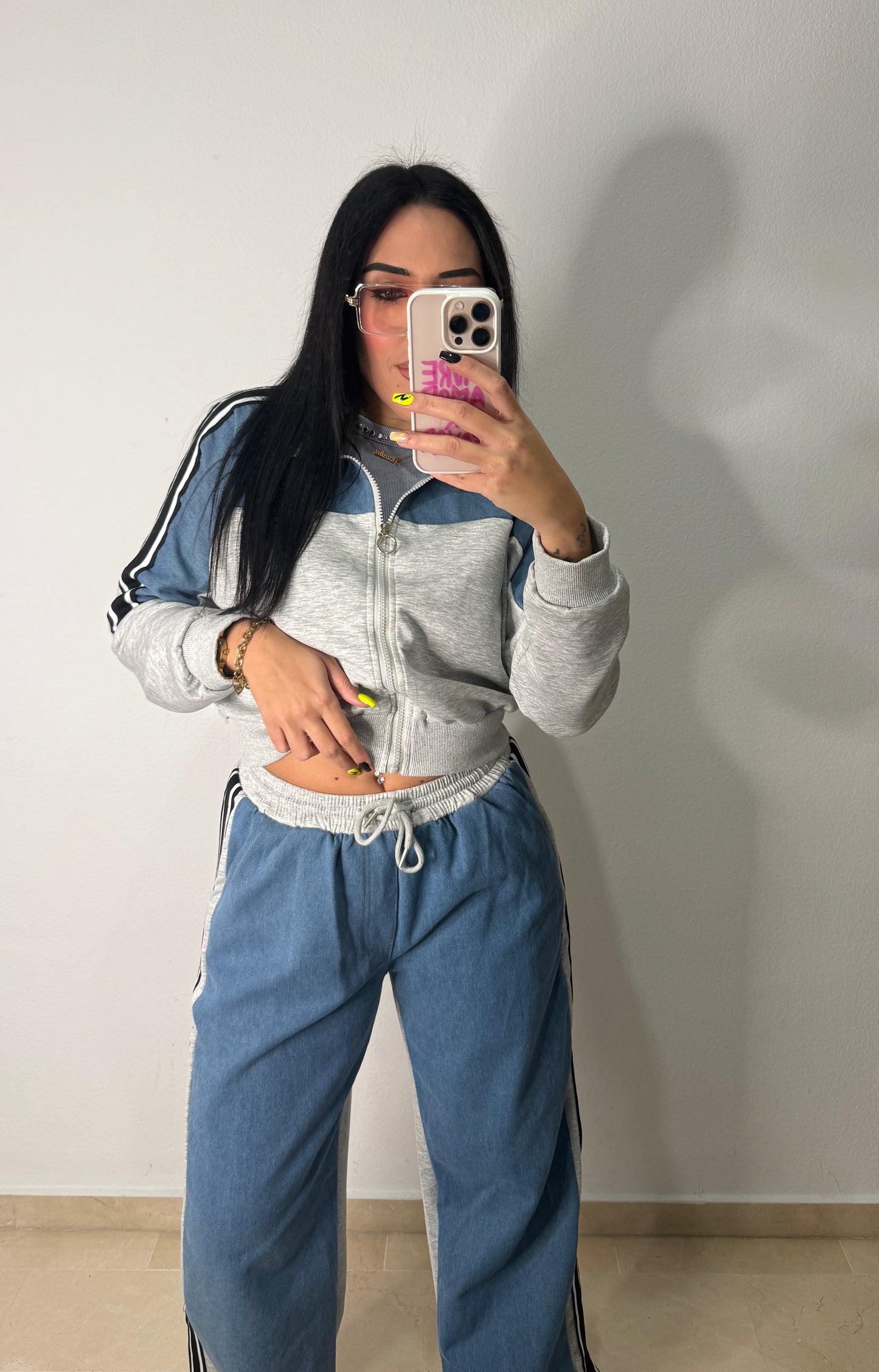 CHANDAL DENIM COMBI GREY