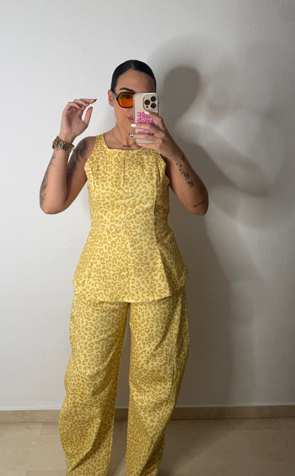 CONJUNTO DENIM LEO LAZADA YELLOW
