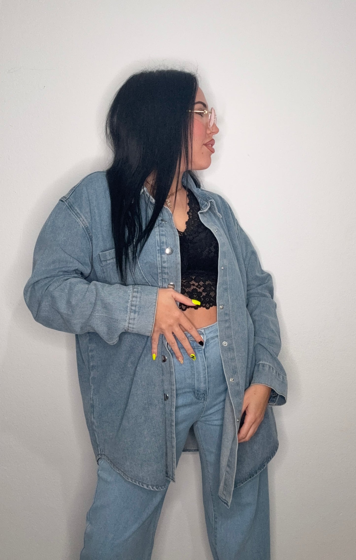 SOBRECAMISA DENIM OVERSIZE