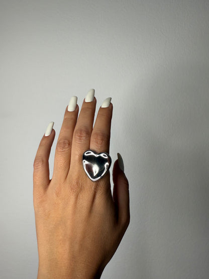 ANILLO CORA PLATEADO