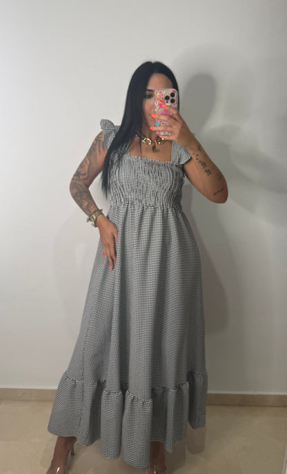 VESTIDO VICHY BLACK