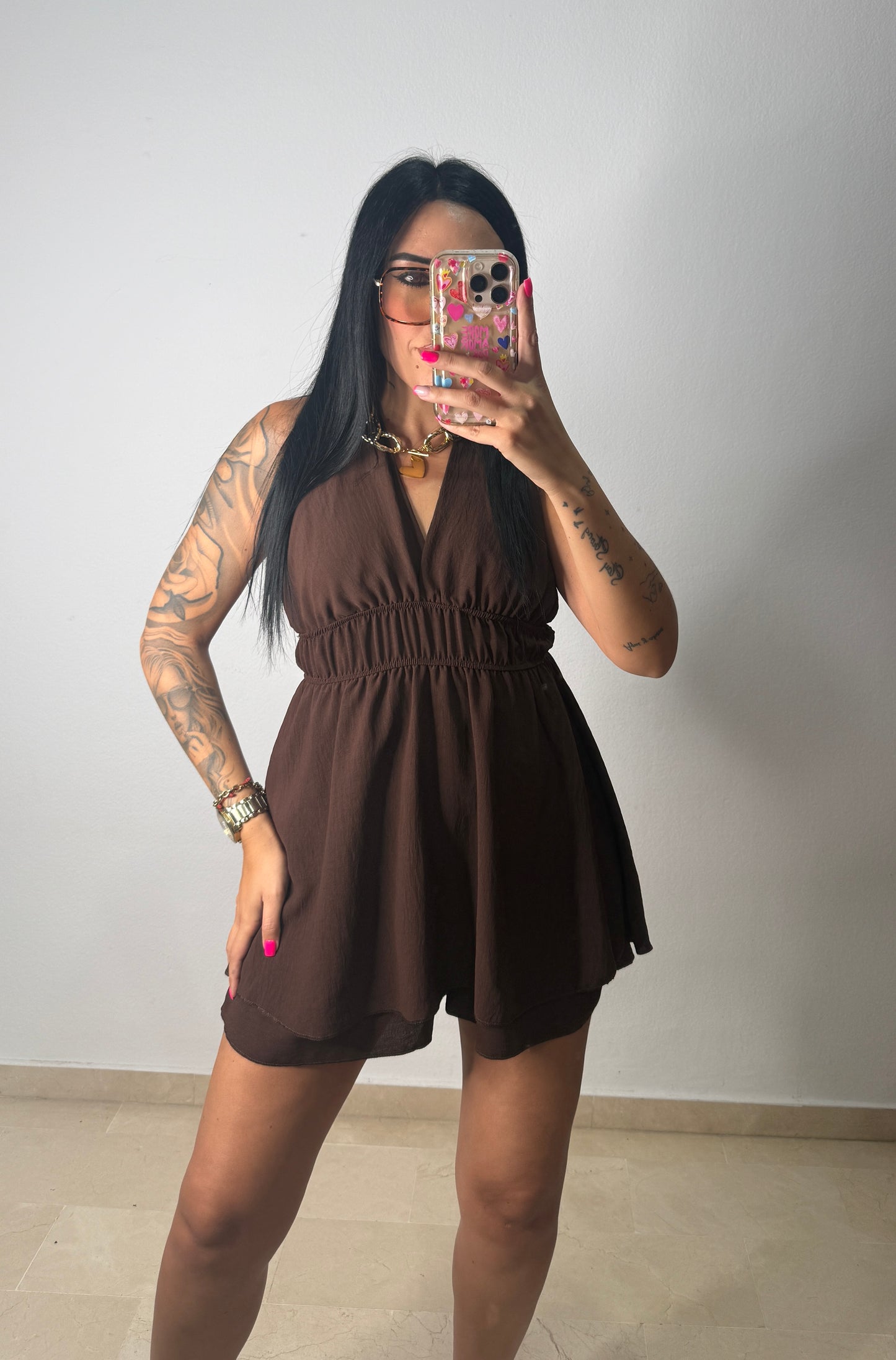 VESTIDO MONO LIZ BROWN