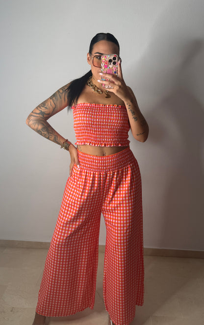 CONJUNTO CELIA FUCSIA NARANJA