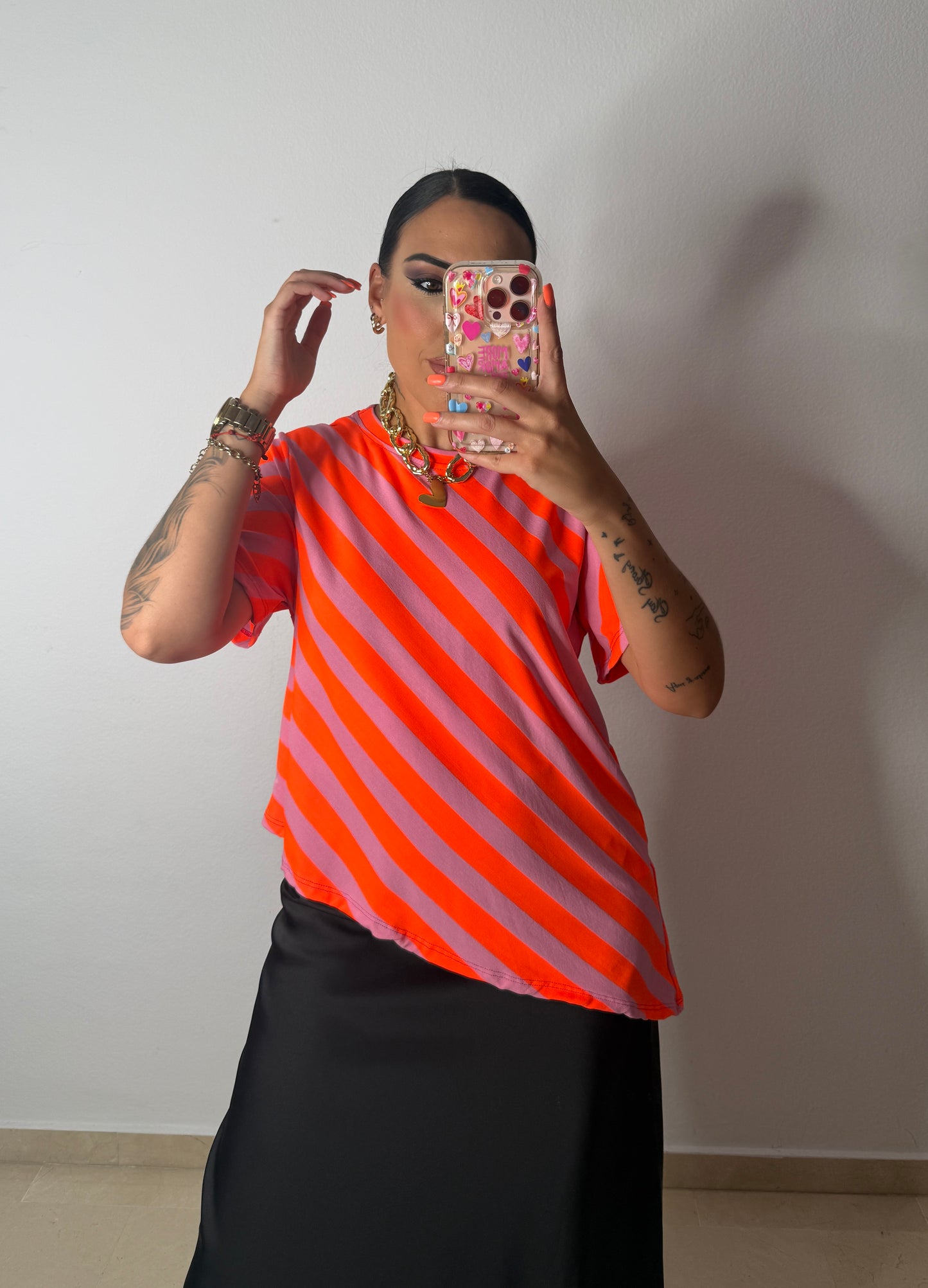 CAMISETA FLÚOR ASIMÉTRICA