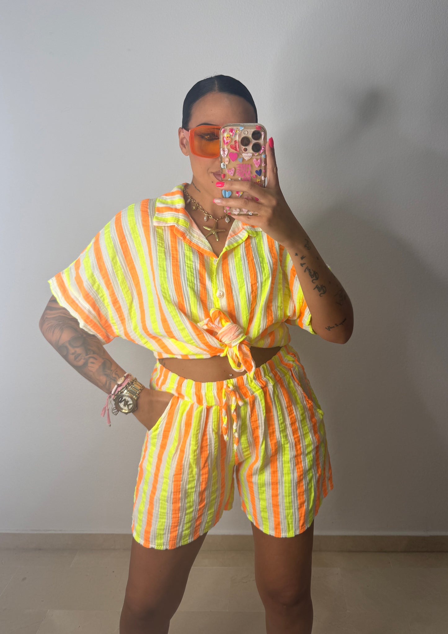 CONJUNTO NEON RAY YELLOW