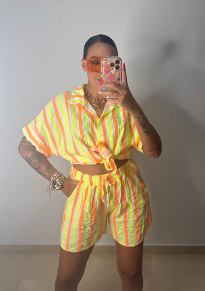 CONJUNTO NEON RAY YELLOW