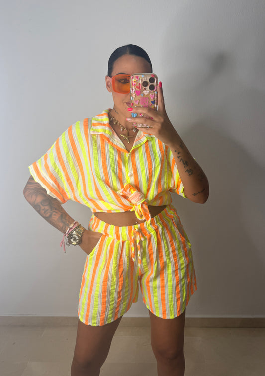 CONJUNTO NEON RAY YELLOW