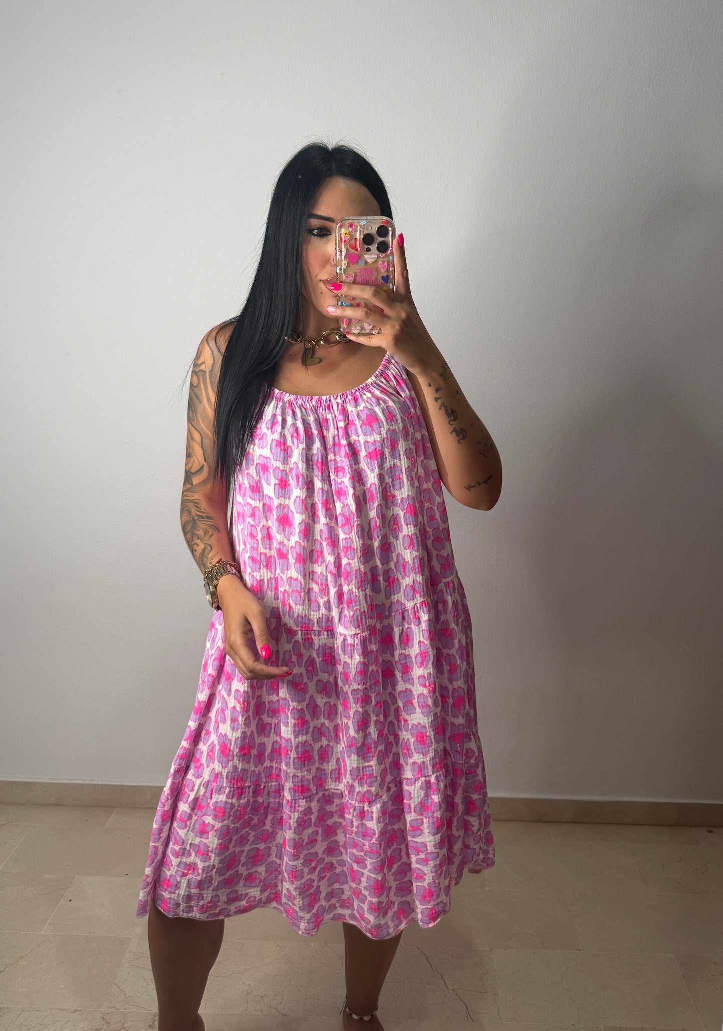 VESTIDO NEON LEO LILAC