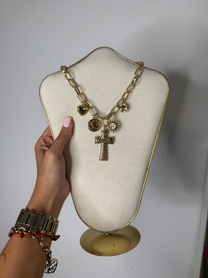 COLLAR ABALORIOS ACERO
