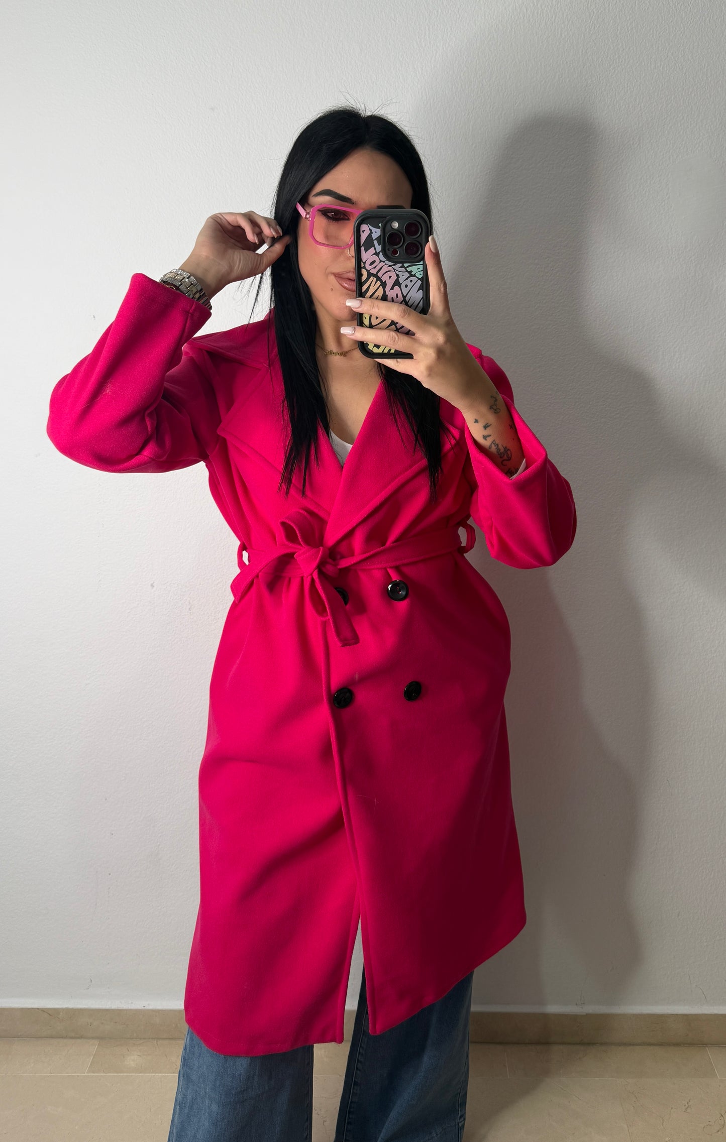 GABARDINA PAÑO WATERMELON