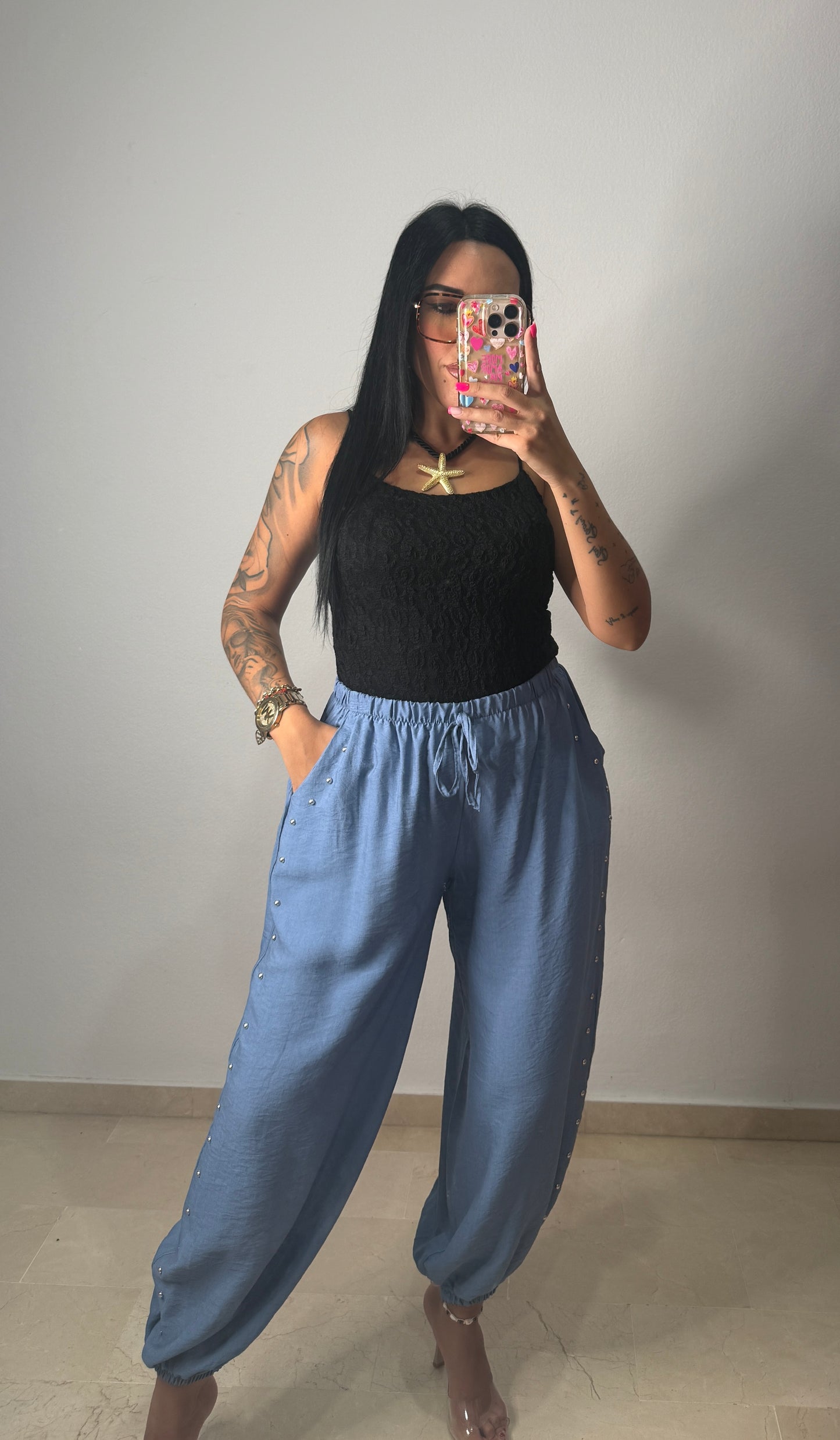 PANTALÓN TACHAS BLUE