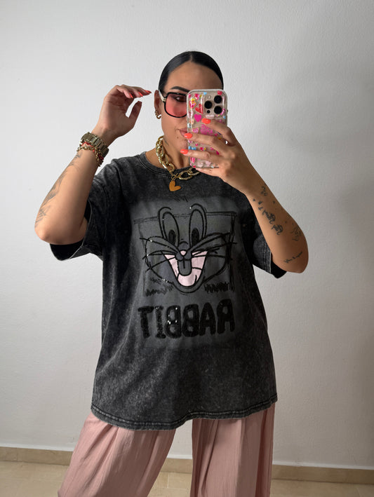 CAMISETA LUXURY LOONEY BLACK