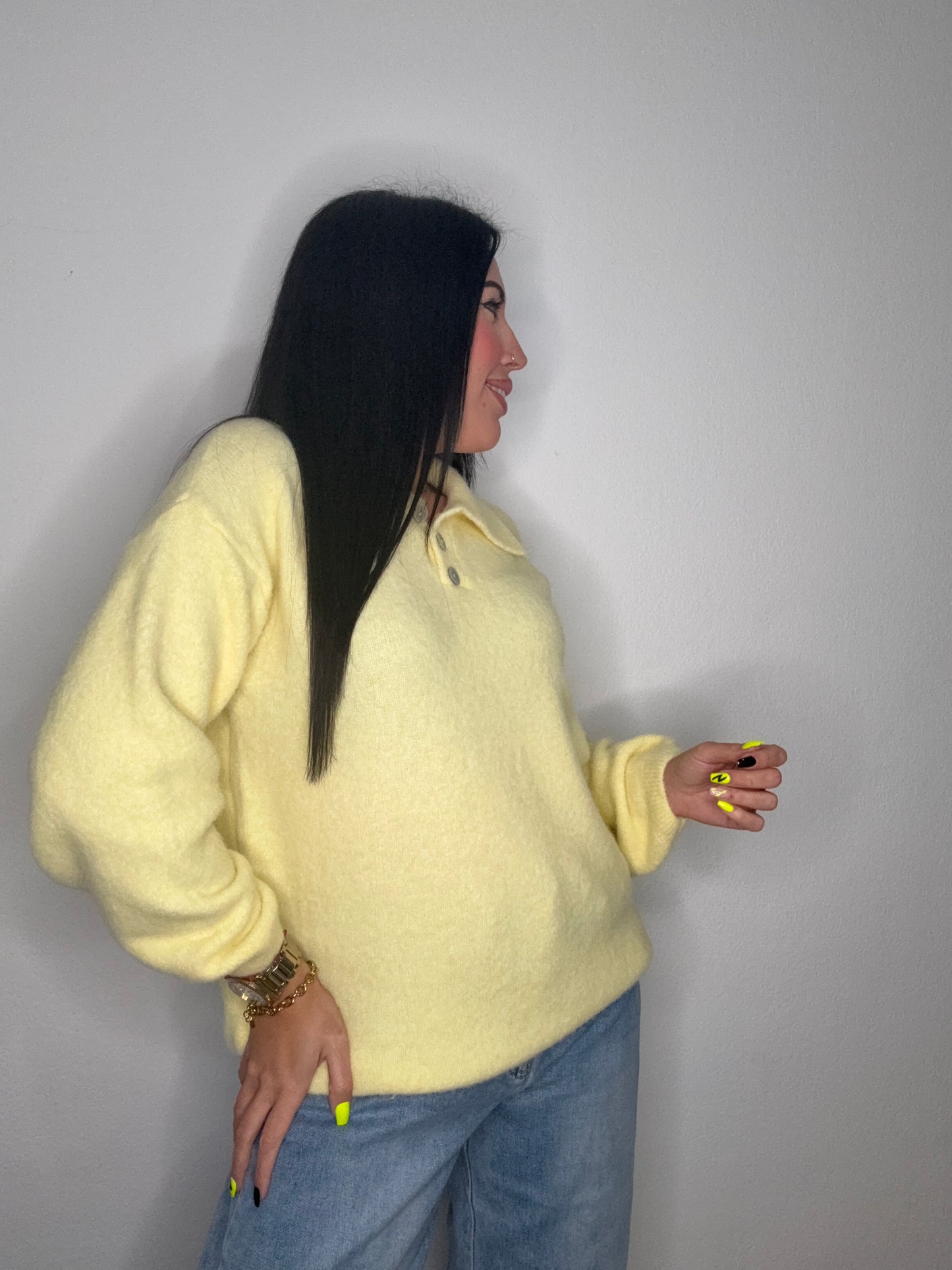 JERSEY POLO AMARILLO PASTEL