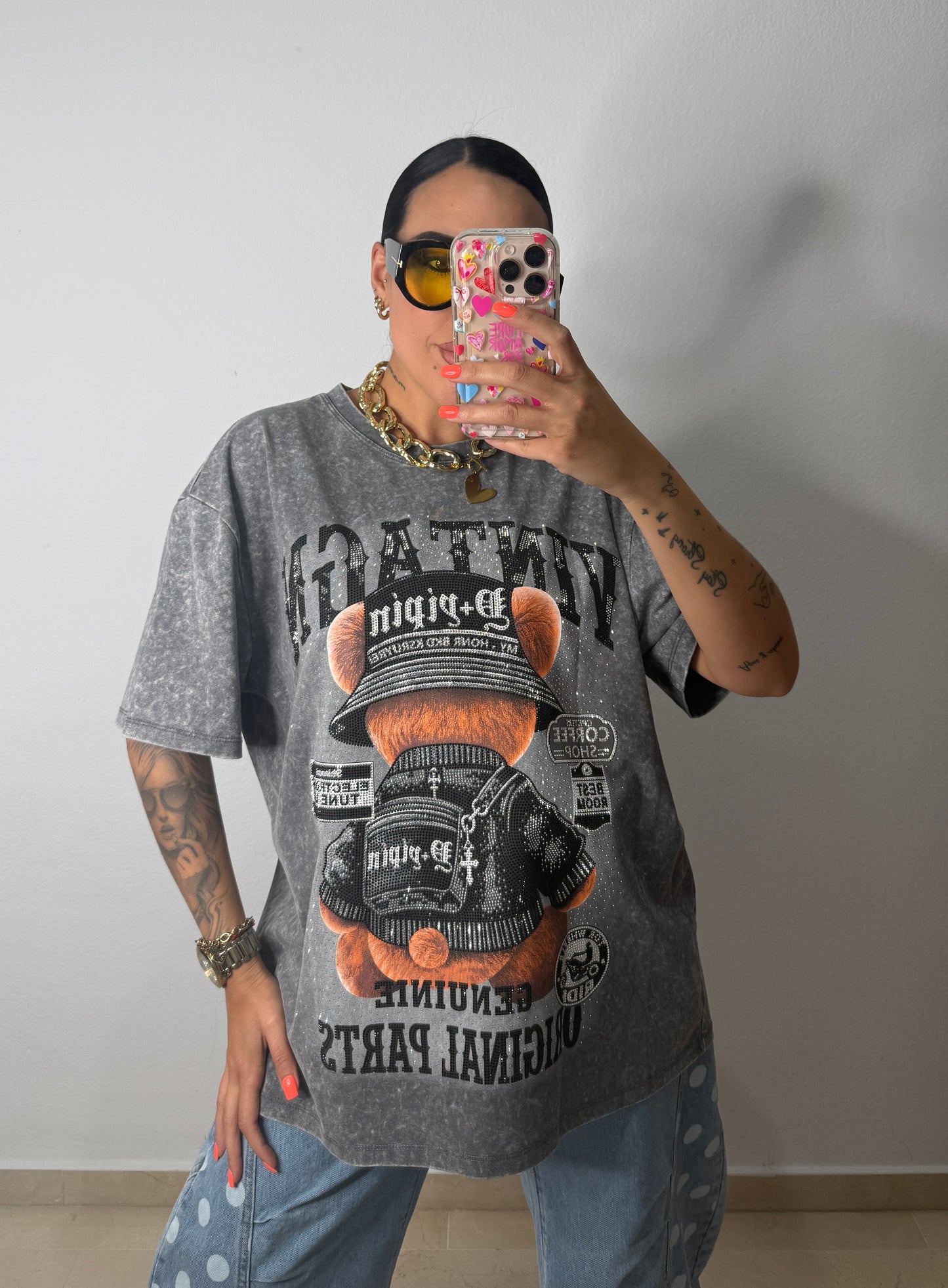 CAMISETA LUXURY VINTAGE GREY