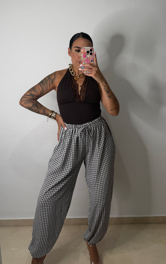PANTALÓN BOMBACHO VICHY CHOCÓ