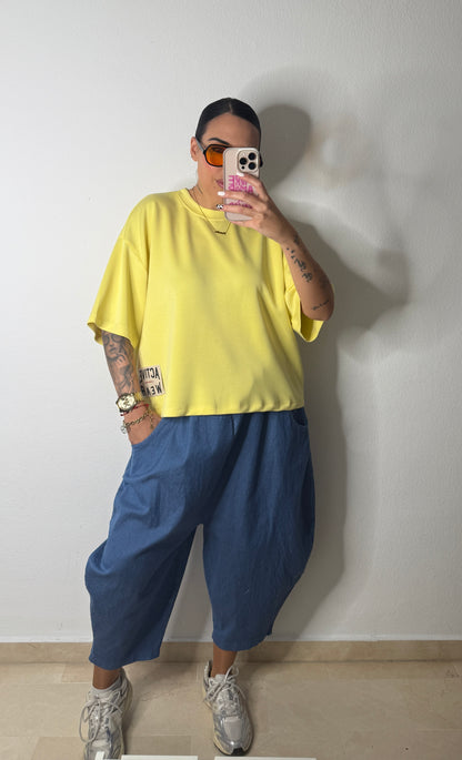 JEANS BAGGY BALLOON BLUE