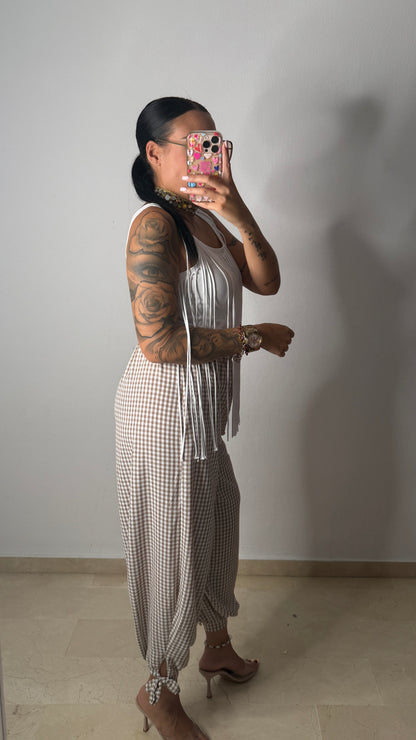 PANTALÓN VICHY DETAIL LAZADA