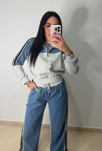 CHANDAL DENIM COMBI GREY