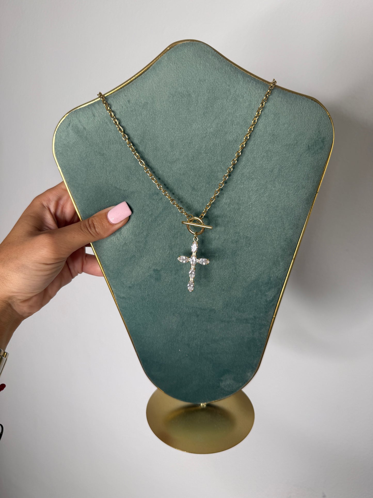 COLLAR CROSS ACERO