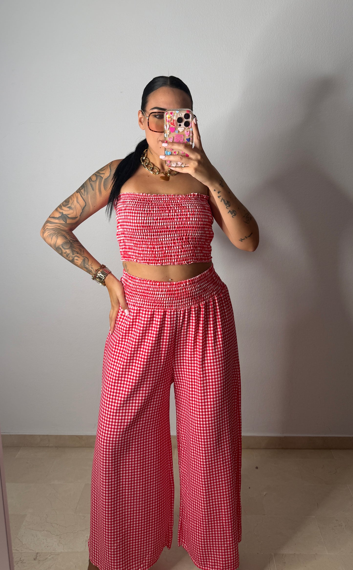 CONJUNTO VICHY RED