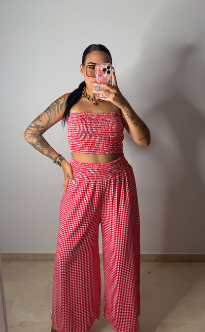 CONJUNTO VICHY RED
