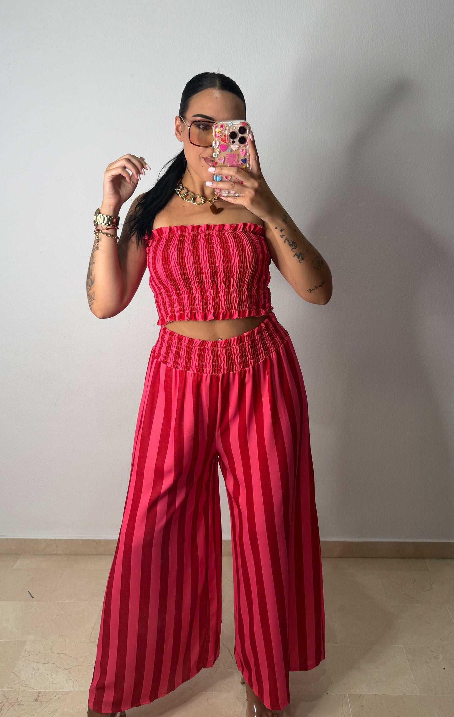 CONJUNTO RAY PALAZZO RED