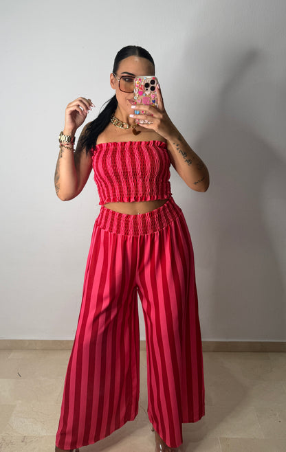 CONJUNTO RAY PALAZZO RED