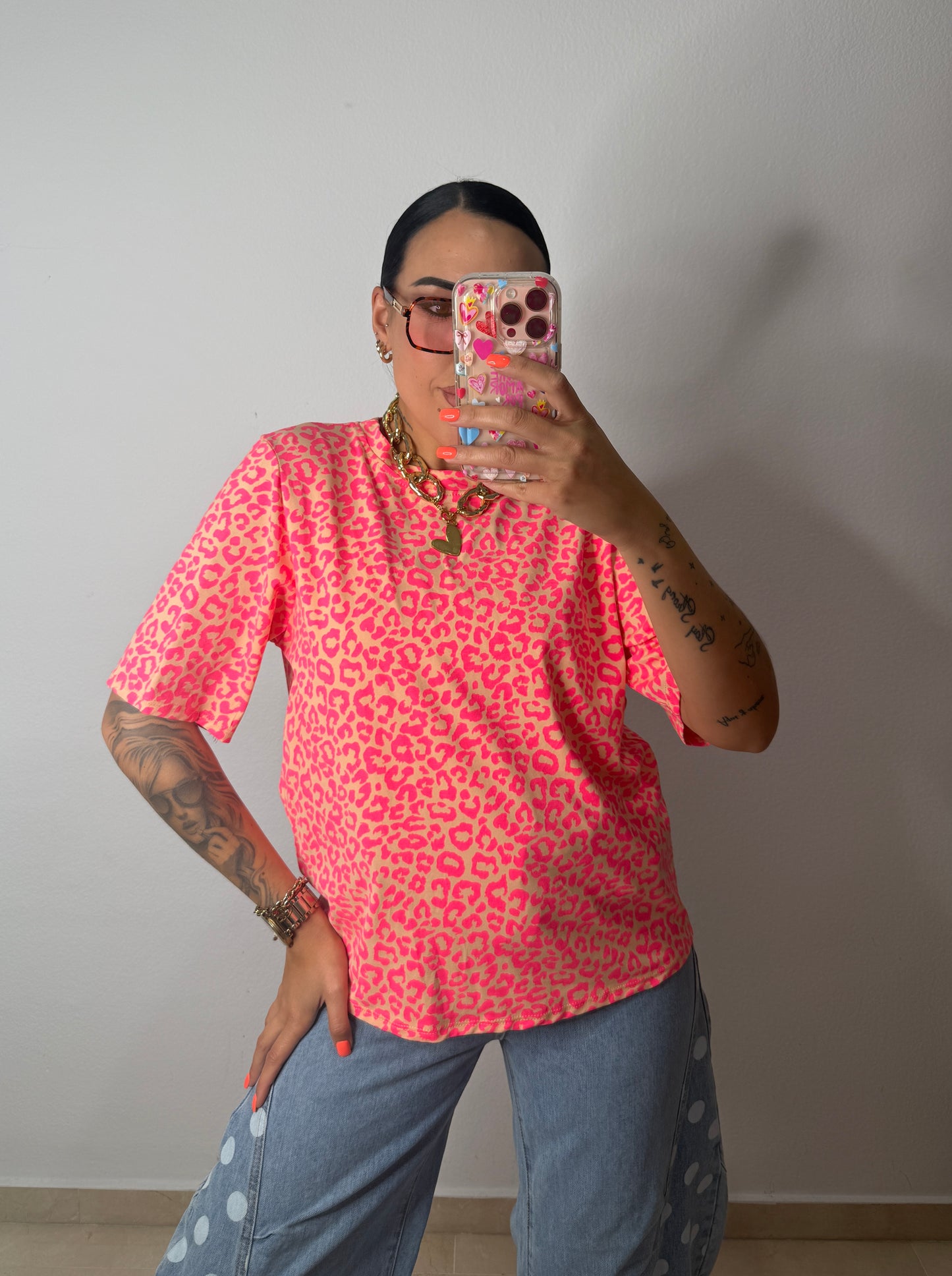CAMISETA LEO NEON PINK ND CORAL