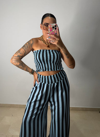 CONJUNTO RAY PALAZZO BLUE