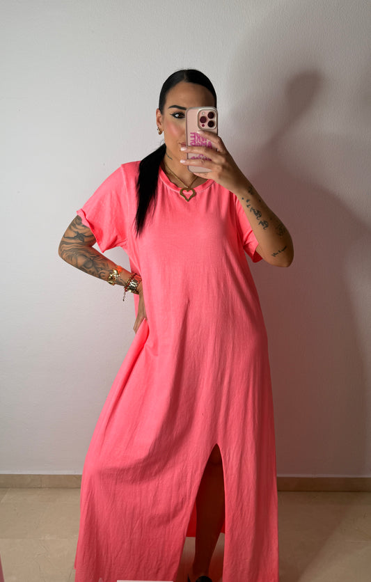 MAXI VESTIDO NEON WATERMELON