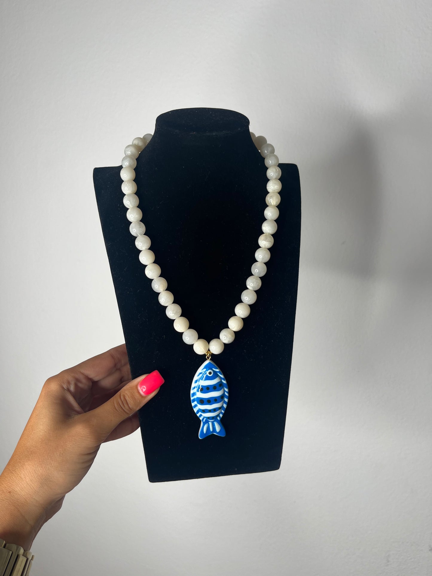 COLLAR FISH PEARL