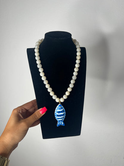 COLLAR FISH PEARL