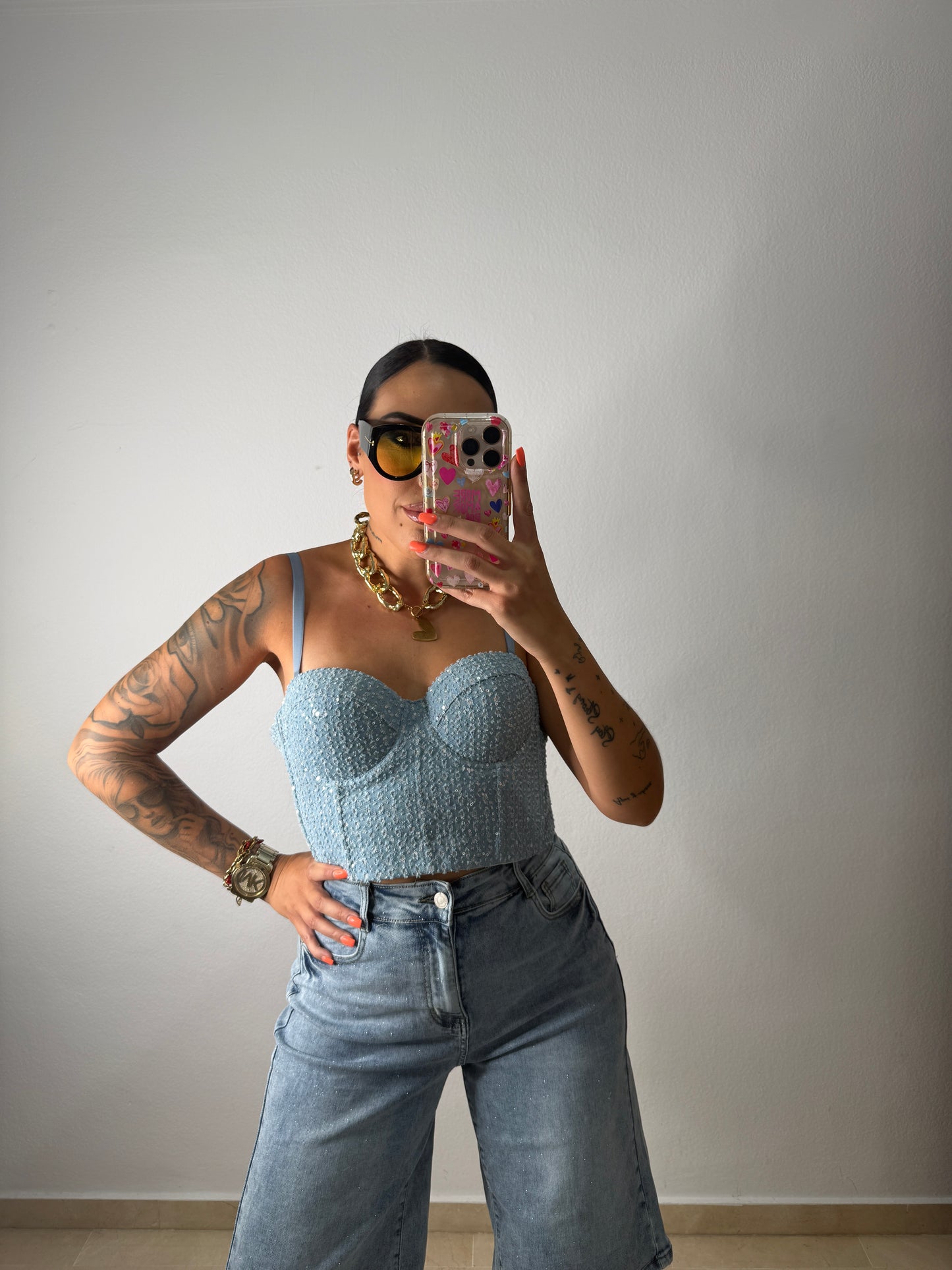 CORSET DENIM LENT