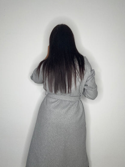 GABARDINA PAÑO GREY
