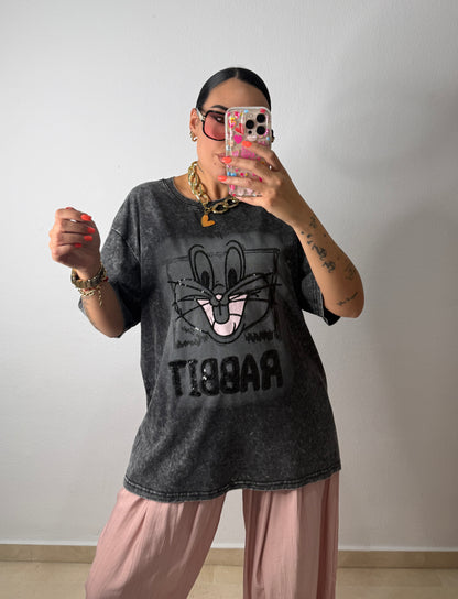 CAMISETA LUXURY LOONEY BLACK