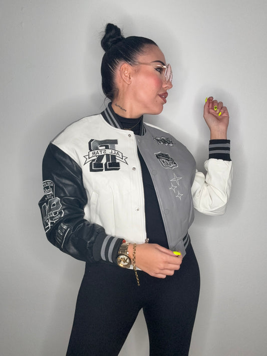 BOMBER EXCLUSIVA TRICOLOR GREY