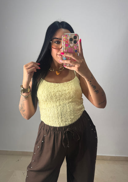 TOP LACE YELLOW