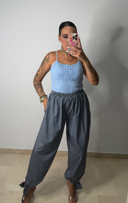 PANTALÓN GLOBO MAR BLUE