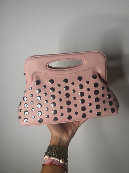 BOLSO TACHAS PINK