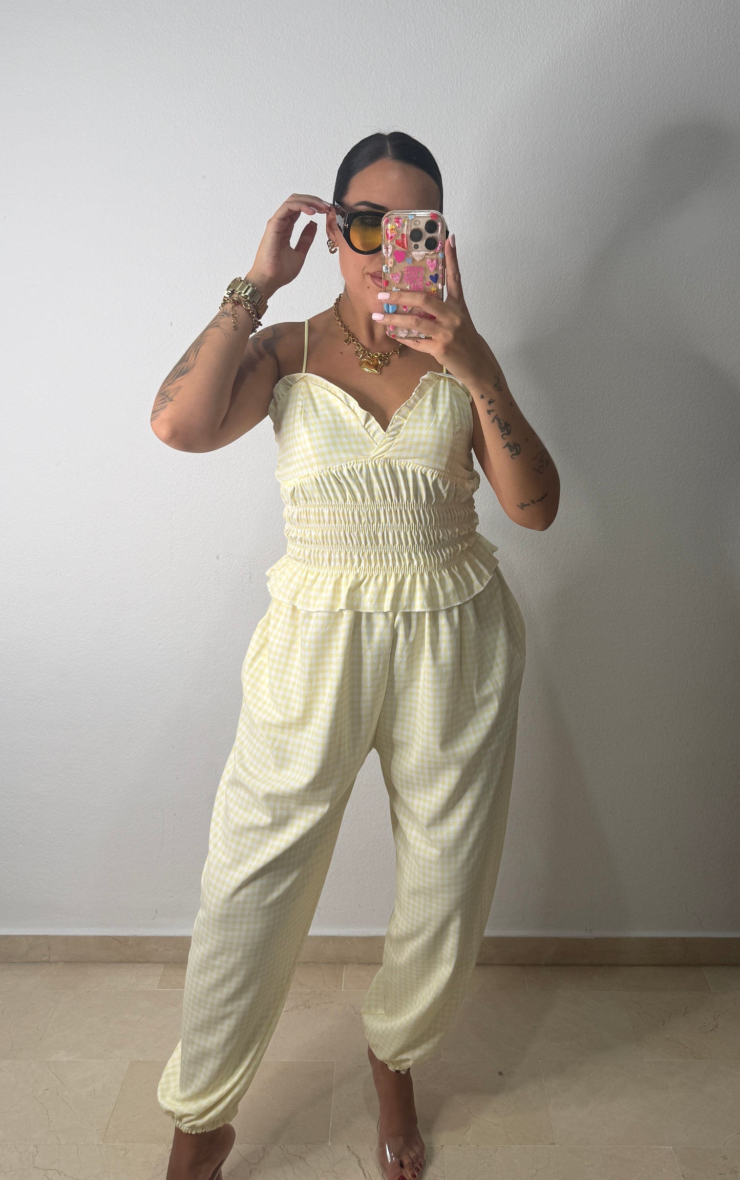 CONJUNTO VICHY YELLOW