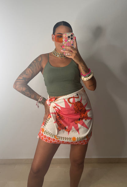 FALDA PAREO SHORT TIGER