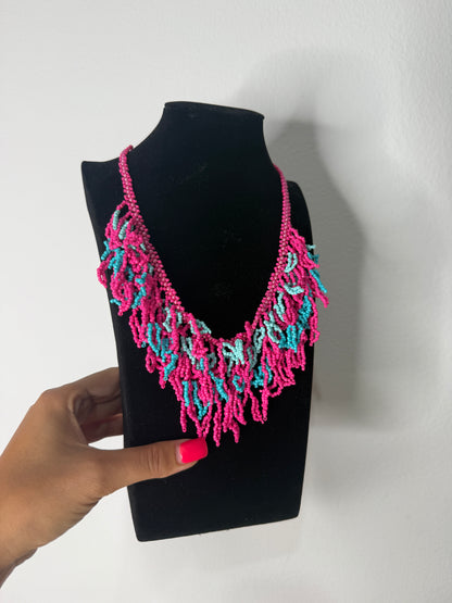 COLLAR BICOLOR PINK BLUE