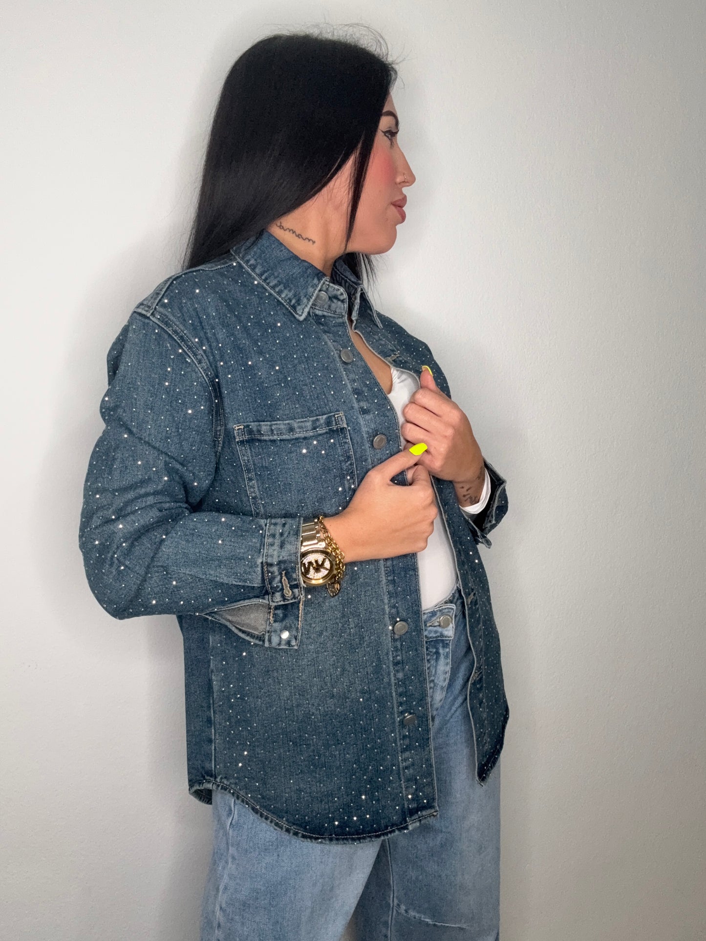 SOBRECAMISA DENIM SWAROVSKY