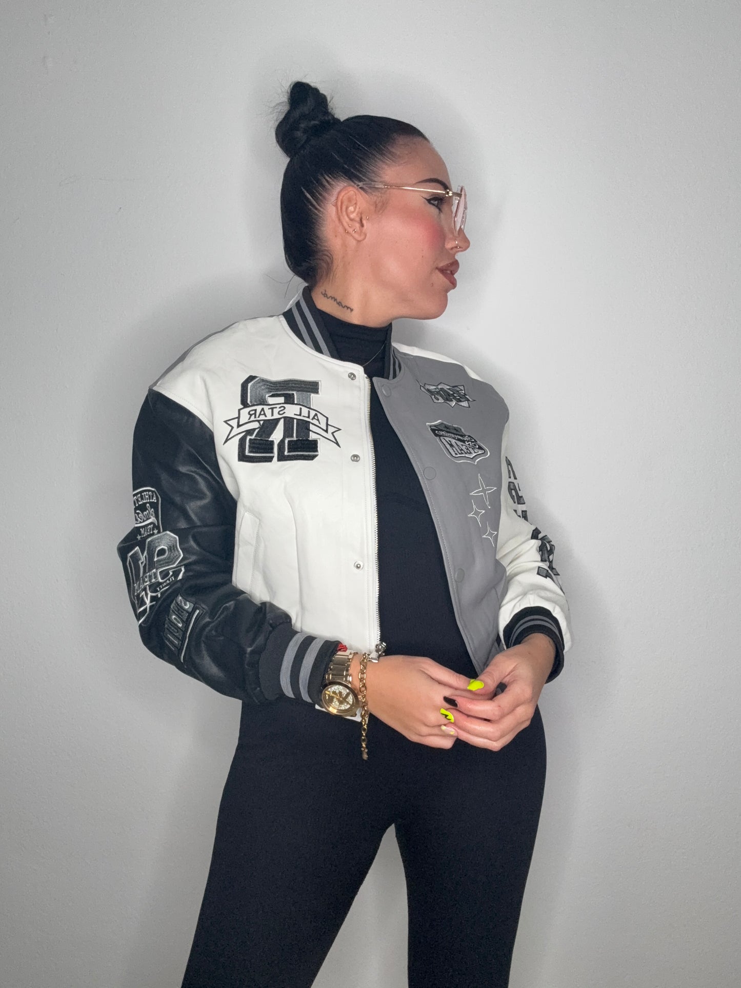 BOMBER EXCLUSIVA TRICOLOR GREY