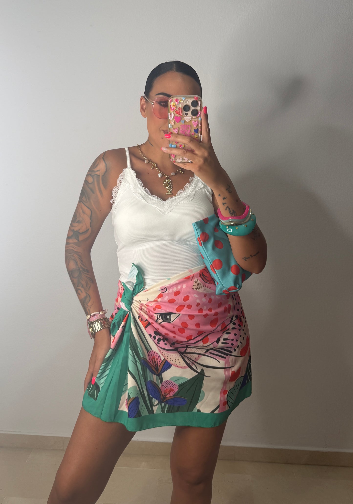 FALDA PAREO SHORT GUEPARD