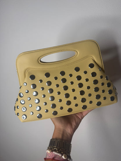 BOLSO TACHAS YELLOW