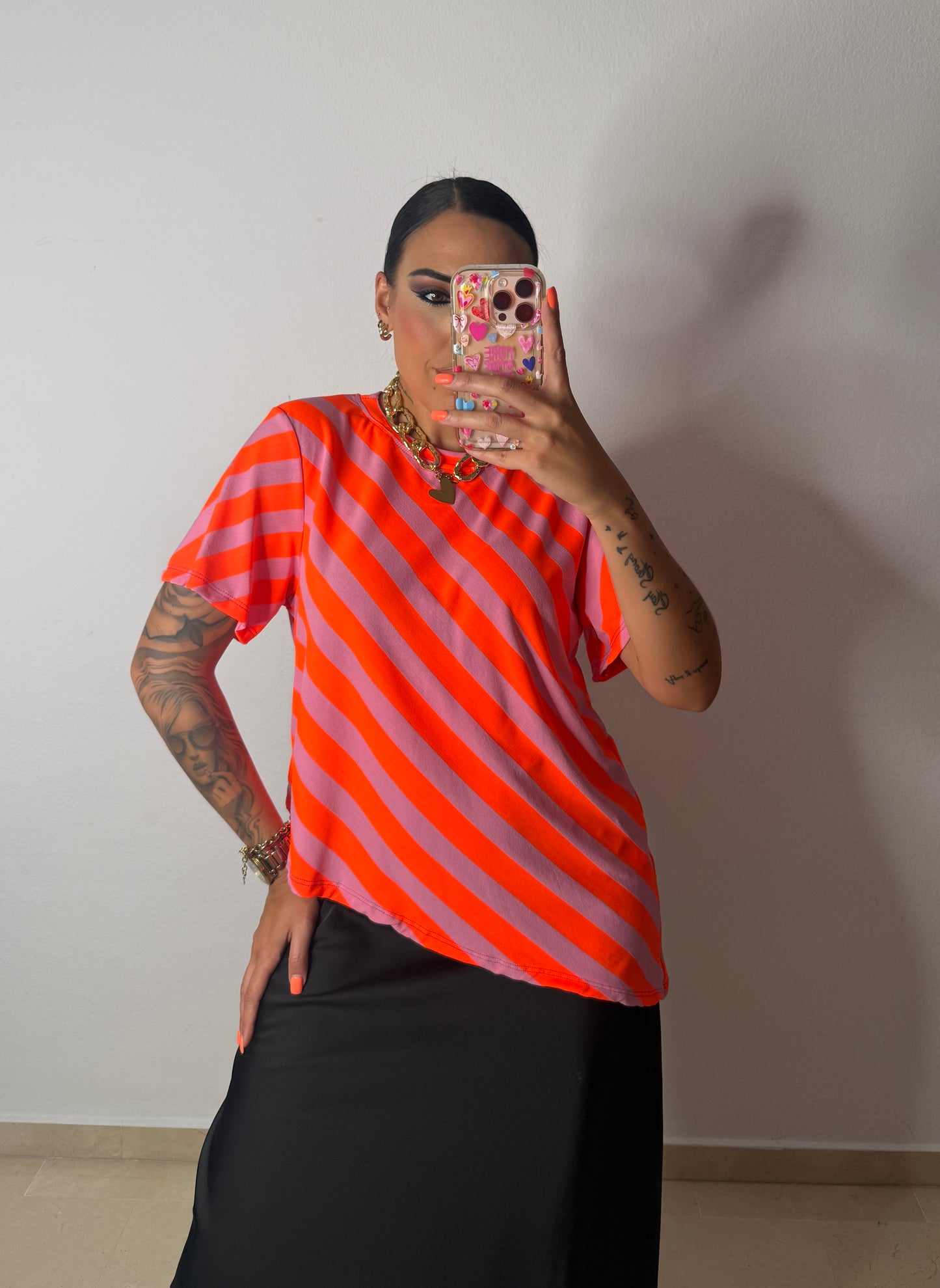 CAMISETA FLÚOR ASIMÉTRICA