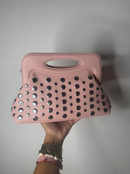 BOLSO TACHAS PINK