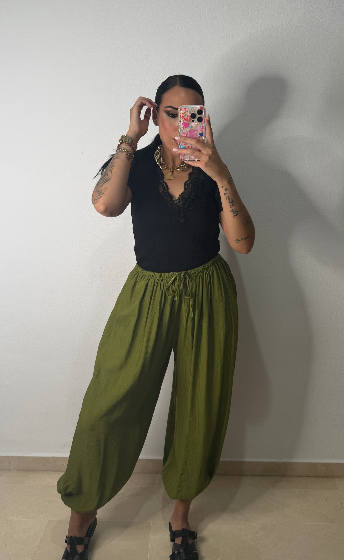 PANTALÓN FLUIDO OLIVE