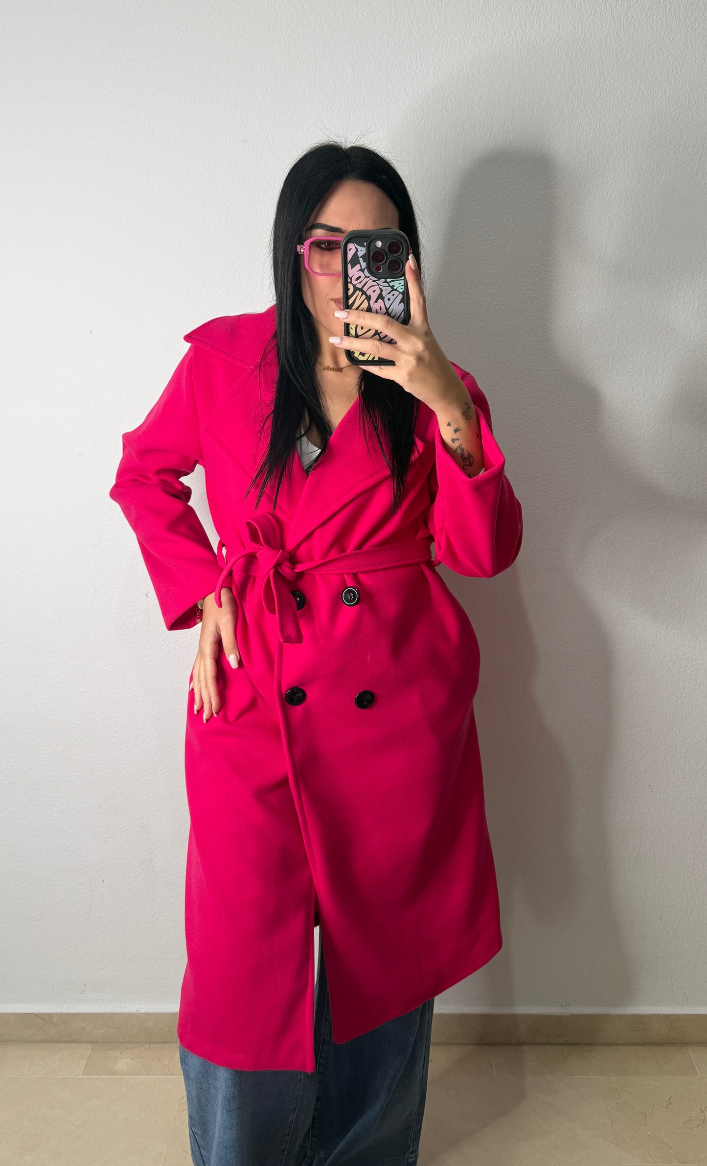 GABARDINA PAÑO WATERMELON